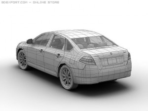 2008 nissan teana Modèle 3D