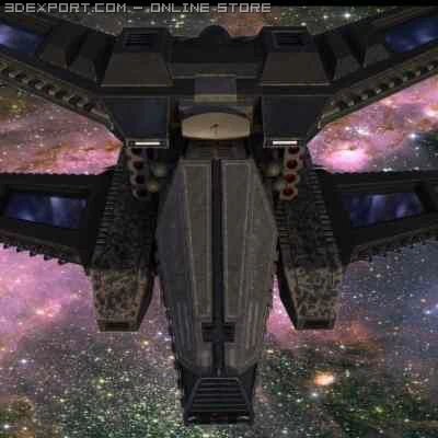 space craft 3D Model .c4d .max .obj .3ds .fbx .stl .blend 