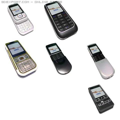 nokia phones 3D Model .c4d .max .obj .3ds .fbx .stl .blend
