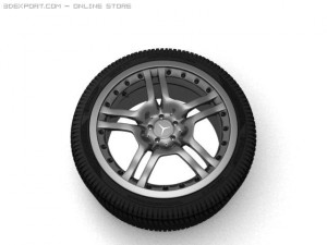 c65 amg wheel Model 3D