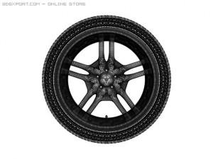c65 amg wheel 3D Модель