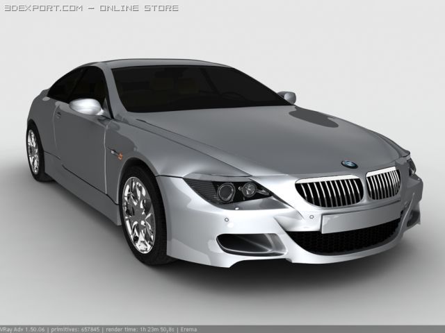 bmw m6 Modello 3D .c4d .max .obj .3ds .fbx .stl .blend 