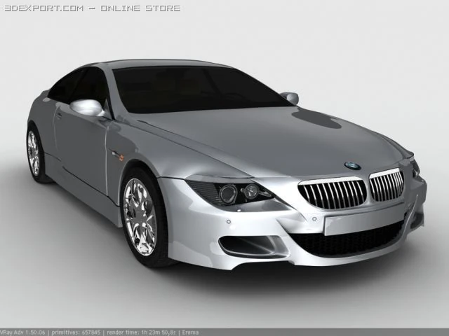 bmw m6 3D Model .c4d .max .obj .3ds .fbx .stl .blend 