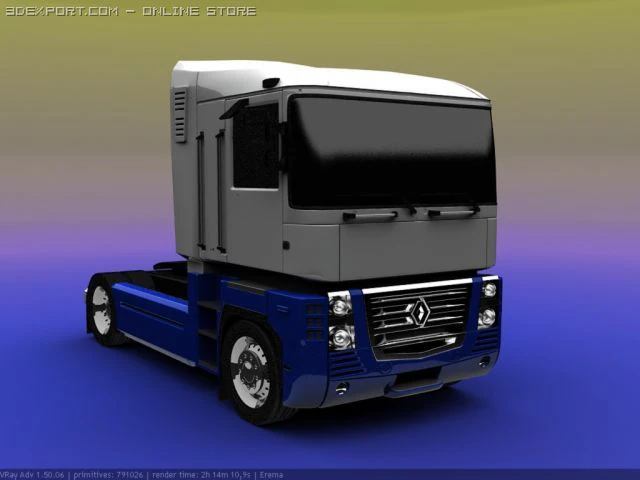 renaultmagnum Modello 3D .c4d .max .obj .3ds .fbx .stl .blend