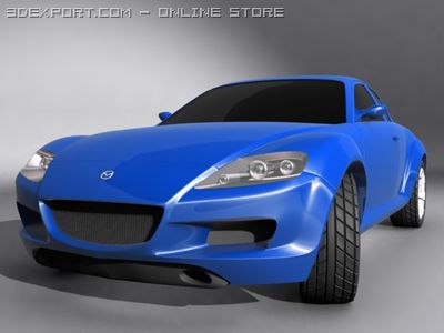 mazda 3D Model .c4d .max .obj .3ds .fbx .stl .blend 