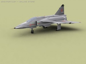 saab j37 viggen Modèle 3D