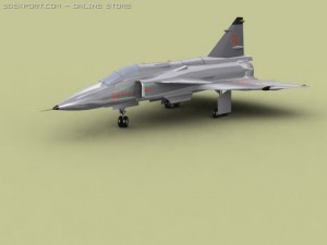 saab j37 viggen 3D Model