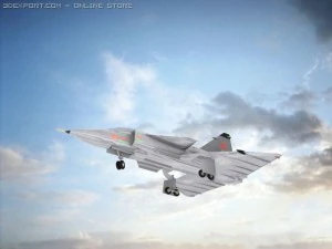 사브 J37 비겐 3D 모델