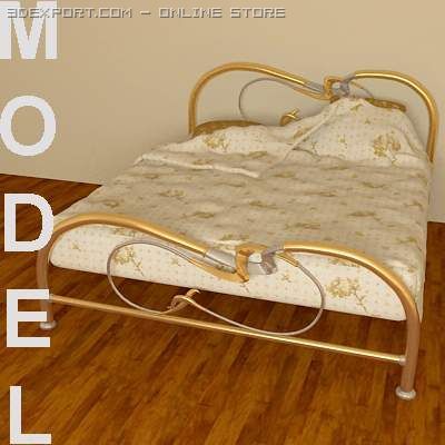 minimax bed 3D Model .c4d .max .obj .3ds .fbx .stl .blend 