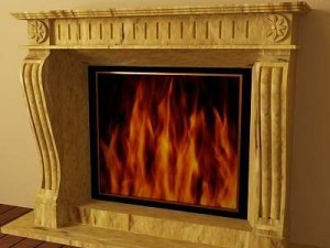 fireplace Model 3D