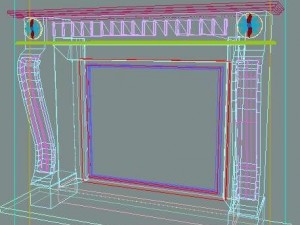 fireplace Model 3D