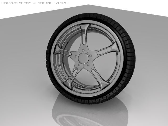 wheel -1 3D Model .c4d .max .obj .3ds .fbx .stl .blend 