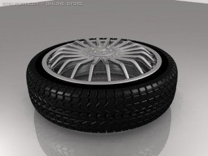 wheel -2 3D 모델