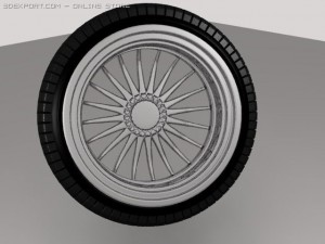wheel -2 3D 모델