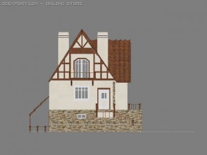two-storeyed house Model 3D