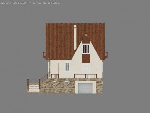 two-storeyed house Model 3D