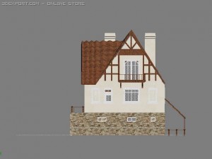 two-storeyed house Model 3D