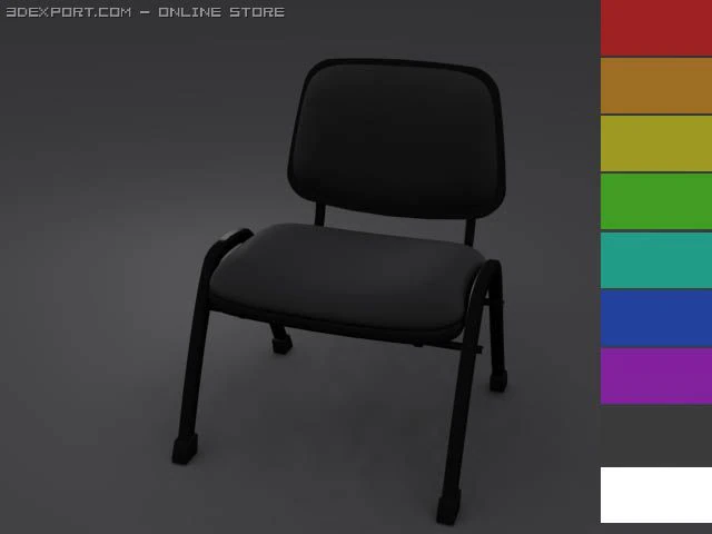 office chair 3D Model .c4d .max .obj .3ds .fbx .stl .blend 
