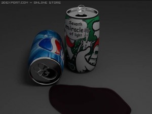 pepsi and 7up 3D-Modell