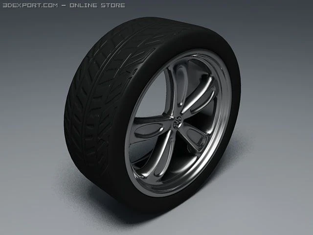 roda Modelo 3D .c4d .max .obj .3ds .fbx .stl .blend 