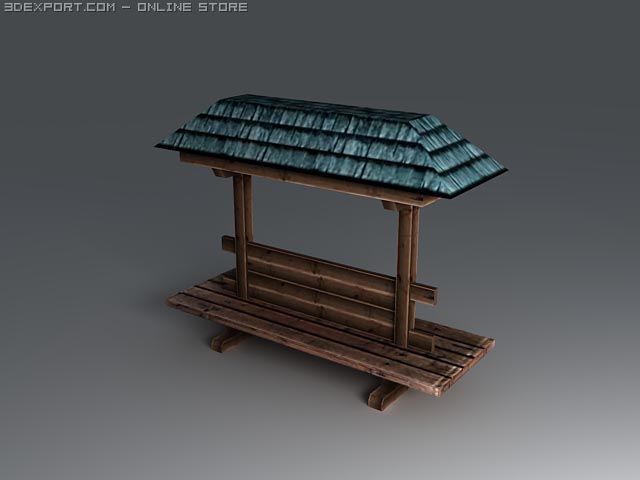 bench_2 3D Model .c4d .max .obj .3ds .fbx .stl .blend 