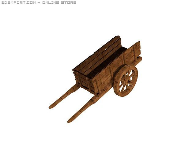woodvehicle 3D Model .c4d .max .obj .3ds .fbx .stl .blend