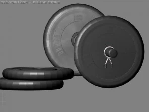 barbell 3D Model