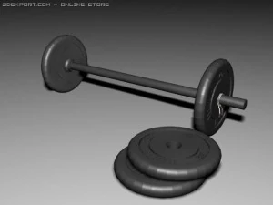 barbell 3D Model
