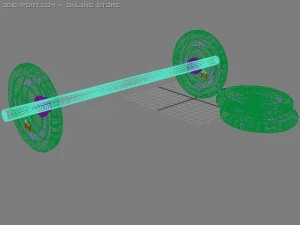 barbell 3D Model