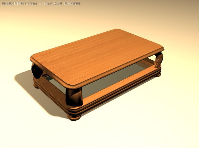 coffee table 3D Модель .c4d .max .obj .3ds .fbx .stl .blend