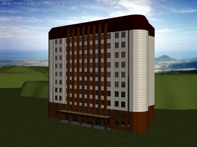 office_building 3D Model .c4d .max .obj .3ds .fbx .stl .blend 