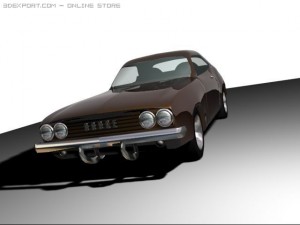 dodge charger 1968 3D Model