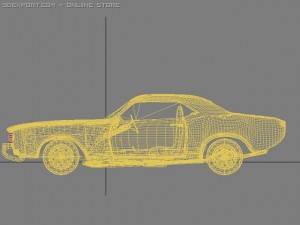 dodge charger 1968 3D Model