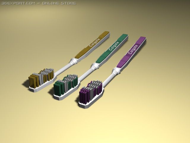 tooth-brush 3D 模型 .c4d .max .obj .3ds .fbx .stl .blend