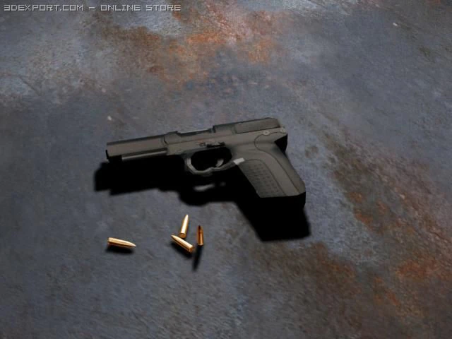 makarov pistol 3D Model .c4d .max .obj .3ds .fbx .stl .blend 