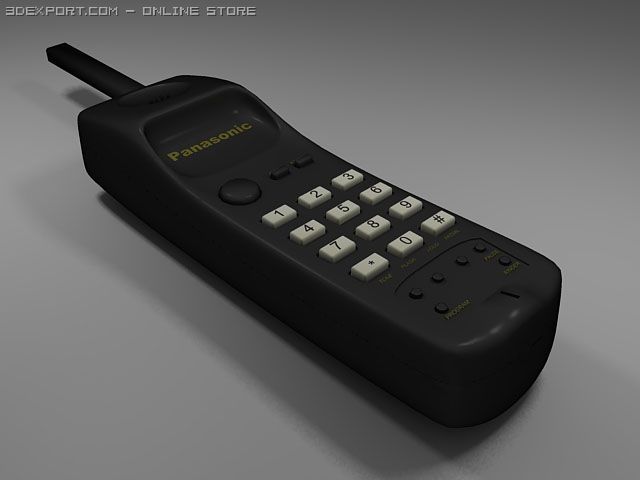 radiotelephone 3D Model .c4d .max .obj .3ds .fbx .stl .blend