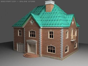 house two-storeyed 3D Model