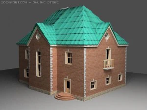 house two-storeyed 3D Model