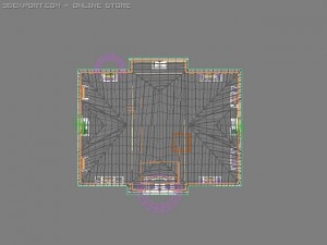 house two-storeyed 3D Модель