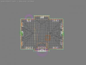house two-storeyed 3D Model