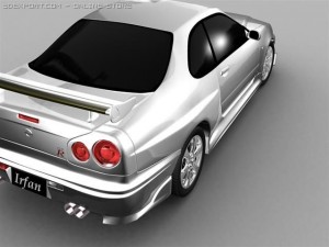 nissan skyline r34 Modelo 3D