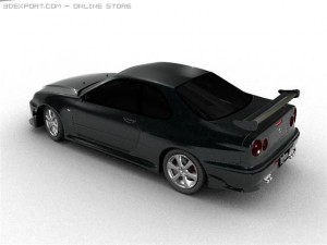 nissan skyline r34 Modelo 3D