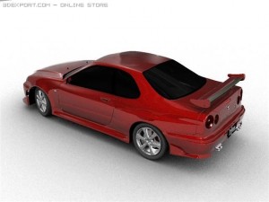 nissan skyline r34 Modelo 3D