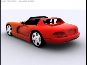 dodge viper rt 10 3D 模型