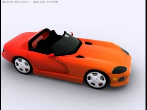 dodge viper rt 10 3D 模型