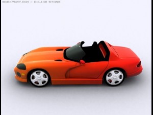 dodge viper rt 10 3D 模型