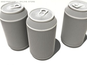 cocacola tin Modello 3D