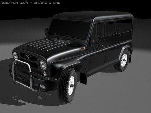 uaz Modelo 3D