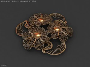 ozdoba broszkowa Model 3D