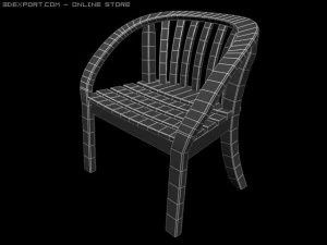 table and chairs 3D Model